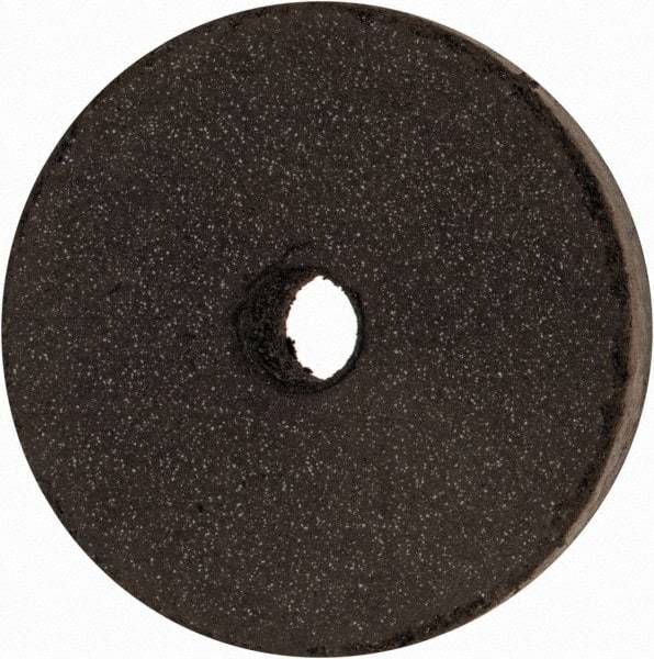 Cratex - 1-1/2" Diam x 1/4" Hole x 1/4" Thick, Surface Grinding Wheel - Silicon Carbide, Medium Grade, 15,000 Max RPM, Rubber Bond, No Recess - Exact Industrial Supply