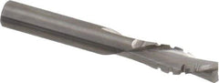 Onsrud - 3/8" Cutting Diam x 1-1/8" Length of Cut, 2 Flute, Downcut Spiral Router Bit - Uncoated, Right Hand Cut, Solid Carbide, 3" OAL x 3/8" Shank Diam, Chipbreaker, 30° Helix Angle - Exact Industrial Supply