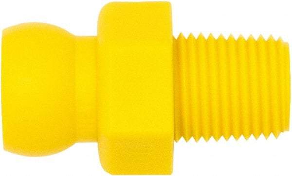 Loc-Line - 1/4" Hose ID, Male to Female Coolant Hose Connector - 1/8" NPT, For Loc-Line Modular Hose Systems - Exact Industrial Supply