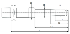 HSK-A 80mm x PG 25 x 100mm H HSK-A powRgrip Collet Holder - Exact Industrial Supply