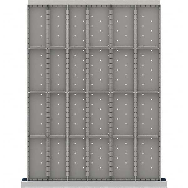 LISTA - 24-Compartment Drawer Divider Layout for 3.15" High Drawers - Exact Industrial Supply