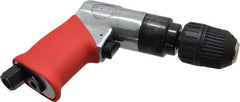 Air Drill: 3/8″ Keyless Chuck Pistol Grip, 2,300 RPM, 0.33 hp