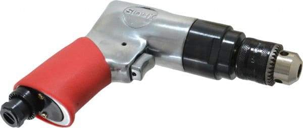 Sioux Tools - 3/8" Reversible Keyed Chuck - Pistol Grip Handle, 1,800 RPM, 0.47 hp - Exact Industrial Supply