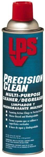 LPS - 18 oz Aerosol Cleaner/Degreaser - Liquid, Biodegradable Cleaner & Degreaser, Unscented - Exact Industrial Supply