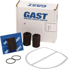 Gast - 9 Piece Air Compressor Repair Kit - For Use with Gast 0823/1023 Oil-Less "Q" Models with Internal Filtration - Exact Industrial Supply