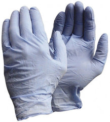 Disposable Gloves: Size Medium, 8 mil, Nitrile Blue, 9-1/2″ Length, FDA Approved