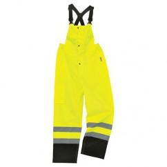 8918BK M LIME SUP BLK BOTT RAIN BIB - Exact Industrial Supply