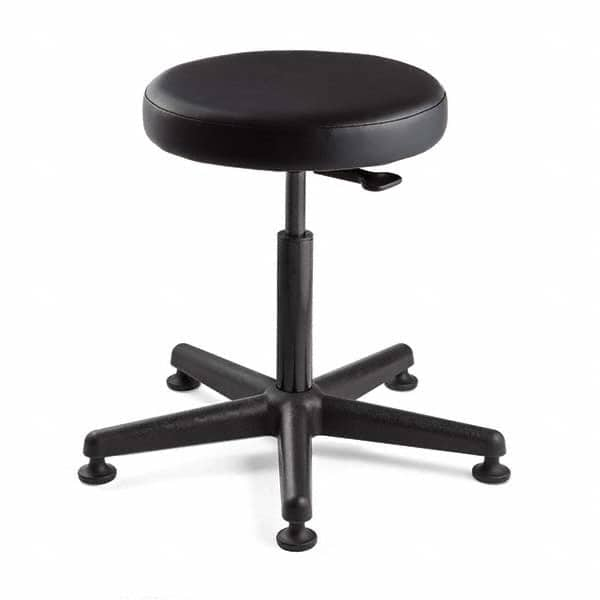 Bevco - Swivel & Adjustable Stools Type: Adjustable Backless Stool Base Type: Nylon - Exact Industrial Supply