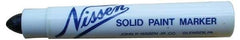 Markal - Black Solid Paint Marker - Soft Crayon Tip, Alcohol Base Ink - Exact Industrial Supply