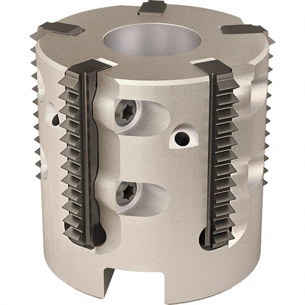 Vargus - 2.323" Cut Diam, 7.874" Max Depth of Cut, 1" Arbor Hole Diam, Internal/External Indexable Thread Mill - Insert Style 25S, 9 Inserts, Toolholder Style RTMC-D, 1.58" OAL - Exact Industrial Supply