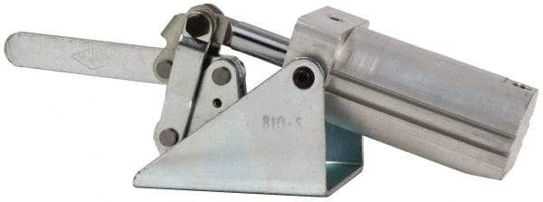 De-Sta-Co - 750 Lb Inner Hold Capacity, Horiz Mount, Air Power Hold-Down Toggle Clamp - 1/8 NPT Port, 145 Max psi, 99° Bar Opening, 45.47mm Height Under Bar - Exact Industrial Supply