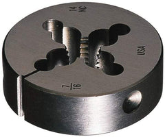 Cle-Line - 1/8-27 NPT Thread, Adjustable Round Pipe Die - 1-1/2" Outside Diam, Carbon Steel, Right Hand Thread - Exact Industrial Supply