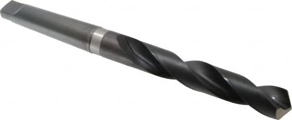 Hertel - 1-15/64", 4MT 118° Point High Speed Steel Taper Shank Drill Bit - Exact Industrial Supply