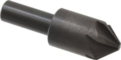 Hertel - 7/8" Head Diam, 1/2" Shank Diam, 6 Flute 82° High Speed Steel Countersink - Exact Industrial Supply