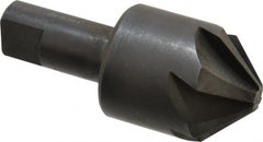 Hertel - 1-1/2" Head Diam, 3/4" Shank Diam, 6 Flute 90° High Speed Steel Countersink - Exact Industrial Supply