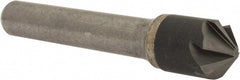 Hertel - 1/2" Head Diam, 3/8" Shank Diam, 6 Flute 100° Solid Carbide Countersink - Exact Industrial Supply