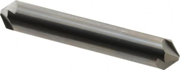 Hertel - 1/2" Head Diam, 1/2" Shank Diam, 4 Flute 100° Solid Carbide Countersink - Exact Industrial Supply