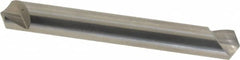 Hertel - 1/4" Head Diam, 1/4" Shank Diam, 1 Flute 120° Solid Carbide Countersink - Exact Industrial Supply