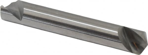 Hertel - 3/8" Head Diam, 3/8" Shank Diam, 1 Flute 120° Solid Carbide Countersink - Exact Industrial Supply