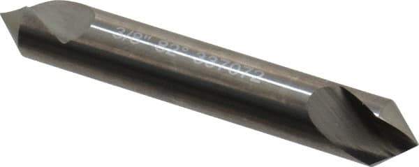 Hertel - 3/8" Head Diam, 3/8" Shank Diam, 1 Flute 82° Solid Carbide Countersink - 2-1/2" OAL, Straight Shank - Exact Industrial Supply