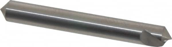 Hertel - 1/4" Head Diam, 1/4" Shank Diam, 1 Flute 100° Solid Carbide Countersink - Exact Industrial Supply