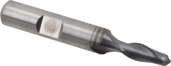 Hertel - 3/8" Head Diam, 3/8" Shank Diam, 4 Flute 120° Solid Carbide Countersink - 2-1/2" OAL, Straight Shank - Exact Industrial Supply