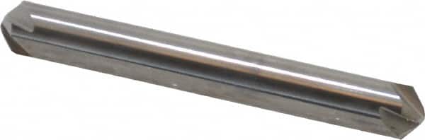 Hertel - 1/4" Head Diam, 1/4" Shank Diam, 4 Flute 100° Solid Carbide Countersink - Exact Industrial Supply