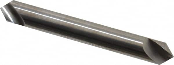 Hertel - 5/16" Head Diam, 5/16" Shank Diam, 1 Flute 90° Solid Carbide Countersink - Exact Industrial Supply