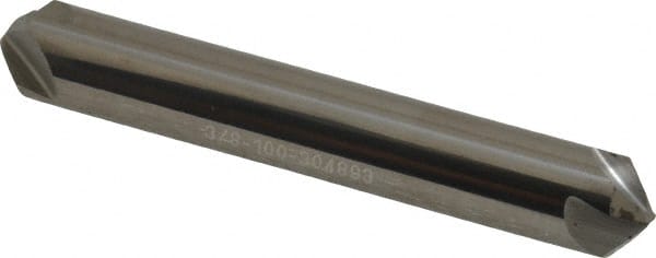 Hertel - 3/8" Head Diam, 3/8" Shank Diam, 4 Flute 100° Solid Carbide Countersink - Exact Industrial Supply