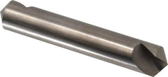 Hertel - 1/2" Head Diam, 1/2" Shank Diam, 1 Flute 110° Solid Carbide Countersink - 3" OAL, Straight Shank - Exact Industrial Supply