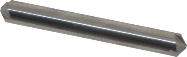 Hertel - 1/4" Head Diam, 1/4" Shank Diam, 4 Flute 110° Solid Carbide Countersink - Exact Industrial Supply
