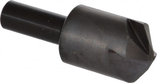 Hertel - 1" Head Diam, 1/2" Shank Diam, 4 Flute 110° High Speed Steel Countersink - Exact Industrial Supply