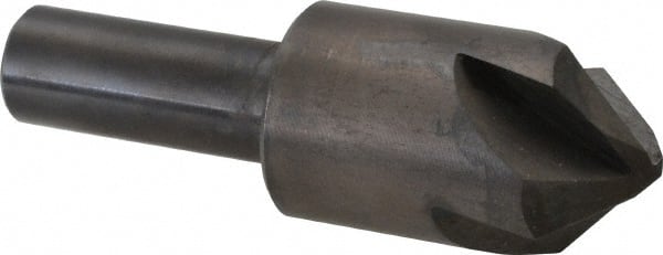 Hertel - 7/8" Head Diam, 1/2" Shank Diam, 4 Flute 90° High Speed Steel Countersink - Exact Industrial Supply