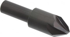 Hertel - 3/4" Head Diam, 1/2" Shank Diam, 4 Flute 60° High Speed Steel Countersink - Exact Industrial Supply