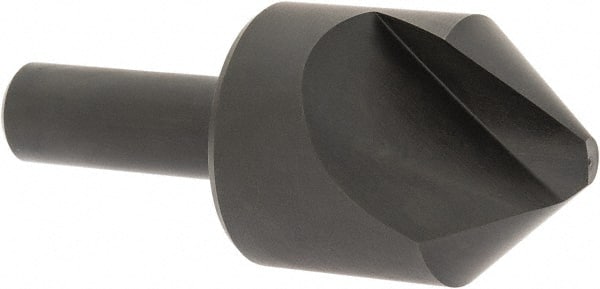 Hertel - 1-1/4" Head Diam, 1/2" Shank Diam, 1 Flute 82° High Speed Steel Countersink - Exact Industrial Supply