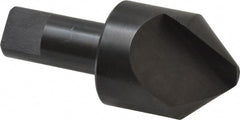 Hertel - 1-1/2" Head Diam, 3/4" Shank Diam, 1 Flute 82° High Speed Steel Countersink - Exact Industrial Supply