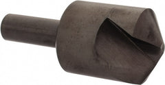 Hertel - 1-1/4" Head Diam, 1/2" Shank Diam, 1 Flute 120° High Speed Steel Countersink - Exact Industrial Supply