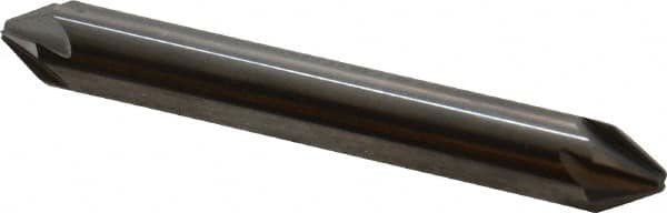 Hertel - 5/16" Head Diam, 5/16" Shank Diam, 6 Flute 60° Solid Carbide Countersink - Exact Industrial Supply