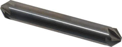 Hertel - 3/8" Head Diam, 3/8" Shank Diam, 6 Flute 90° Solid Carbide Countersink - 2-1/2" OAL, Straight Shank - Exact Industrial Supply