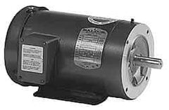 Baldor - 1/3 Max hp, 3,450 Max RPM, Electric AC DC Motor - 208, 230, 460 V Input, Three Phase, 56C Frame - Exact Industrial Supply