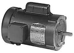 Baldor - 1/2 Max hp, 3,450 Max RPM, Electric AC DC Motor - 115, 230 V Input, Single Phase, 56C Frame - Exact Industrial Supply