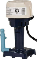 Little Giant Pumps - 1 Amp, 115 Volt, 1/50 hp, 1 Phase, Thermal Plastic Evaporative Cooler Pumps Machine Tool & Recirculating Pump - 8.3 GPM, 11 psi, 9" Overall Height, 4-1/2" Body Length, ABS Impeller, Open Fan Cooled Motor - Exact Industrial Supply