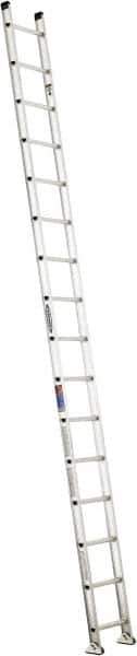 Werner - 16' High, Type IA Rating, Aluminum Extension Ladder - 300 Lb Capacity - Exact Industrial Supply