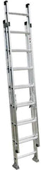 Werner - 24' High, Type I Rating, Aluminum Extension Ladder - 250 Lb Capacity, 21' Working Length - Exact Industrial Supply