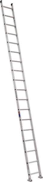 Werner - 18' High, Type IA Rating, Aluminum Extension Ladder - 300 Lb Capacity - Exact Industrial Supply