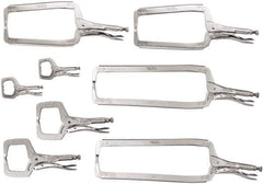 Irwin - 8 Piece Locking Clamp Plier Set - Comes in Box - Exact Industrial Supply