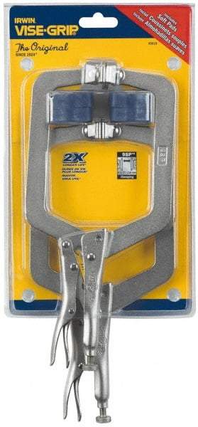 Irwin - 2 Piece Locking Clamp Plier Set - Comes in Box - Exact Industrial Supply