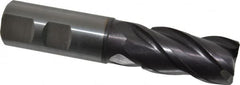 Guhring - 25mm, 45mm LOC, 25mm Shank Diam, 121mm OAL, 4 Flute, Solid Carbide Square End Mill - Exact Industrial Supply