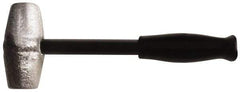 American Hammer - 4 Lb Head 1-1/2" Face Lead Alloy Hammer - 10" OAL, Steel Handle with Grip - Exact Industrial Supply
