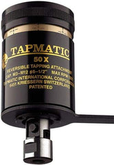 Tapmatic - Model 50X, No. 6 Min Tap Capacity, 1/2 Inch Max Mild Steel Tap Capacity, 3/4-16 Mount Tapping Head - 22100 (J421), 22000 (J422) Compatible, Includes Tap Clamping Wrenches, for Manual Machines - Exact Industrial Supply